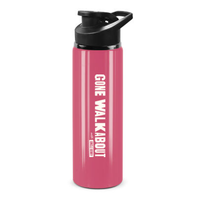 750ml Aluminium Water Bottle - Pink Thumbnail